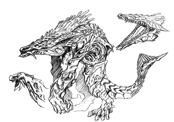 File:Concept Art - Godzilla 2000 Millennium - Orga 75.png