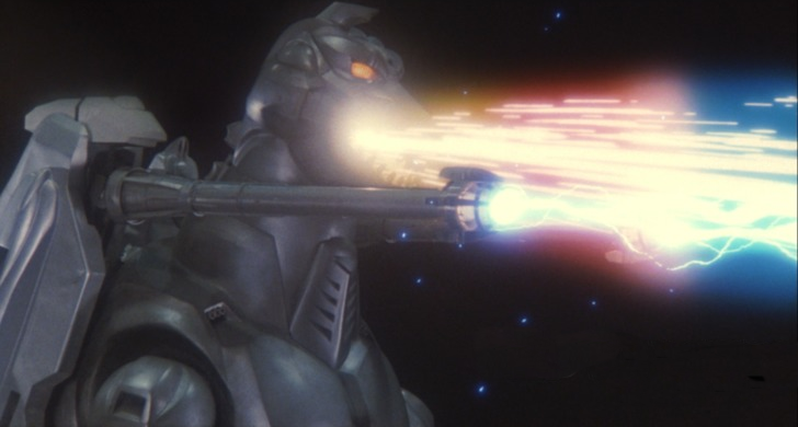 File:Super MechaGodzilla firing the Mega-Buster Ray and the Garuda's cannons.png