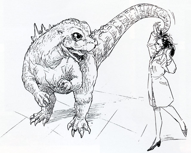 File:Concept Art - Godzilla vs. MechaGodzilla 2 - Baby Godzilla 4.png