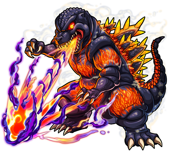 File:Godzilla X Monster Strike - Burning Godzilla.png