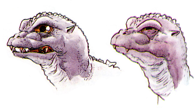 File:Concept Art - Godzilla vs. MechaGodzilla 2 - Baby Godzilla Head 4.png