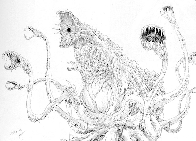 File:Concept Art - Godzilla vs. Biollante - Biollante 11.png