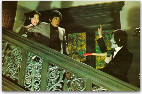 File:Evil of Dracula - the vampire confronts Shiraki and Kumi on the stairs.jpg