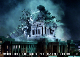 File:Kiryu Tackles Godzilla Into the Diet Building.png