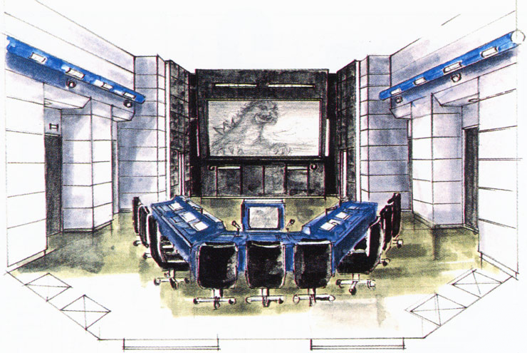 File:Concept Art - Godzilla vs. MechaGodzilla 2 - G-Force Command Center 2.png