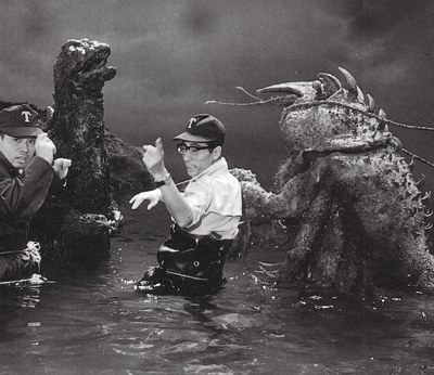 File:Godzilla vs Ebirah Behind Scenes.jpg