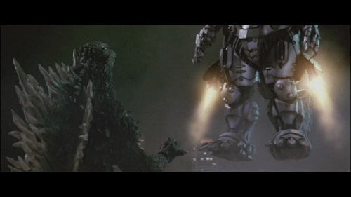 File:GMMG - Kiryu hovering in front of Godzilla.png