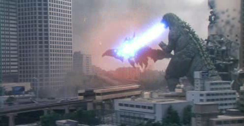 File:Godzilla vs. Destoroyah - Godzilla Junior shoots down Flying Form Destoroyah.png