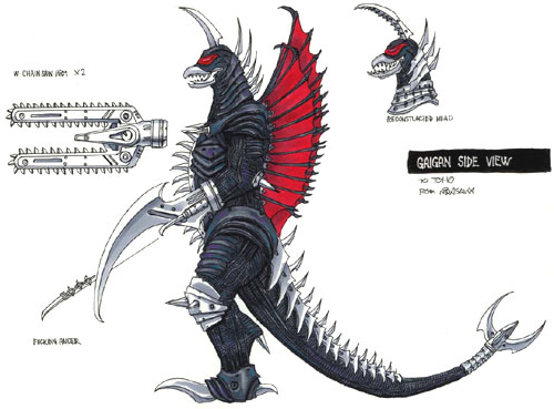 File:Concept Art - Godzilla Final Wars - Modified Gigan 1.png