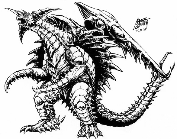 File:Concept Art - Godzilla vs. Destoroyah - Destoroyah 1.png