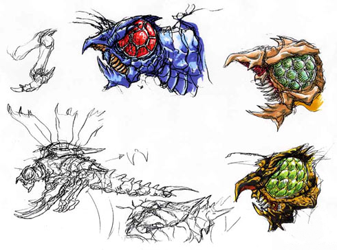 File:Concept Art - Godzilla vs. Megaguirus - Megaguirus 2.png