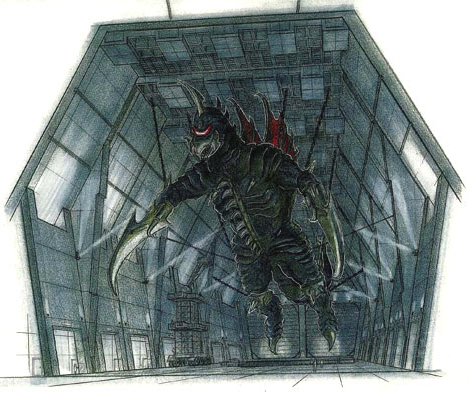 File:Concept Art - Godzilla Final Wars - Mummified Gigan 2.png
