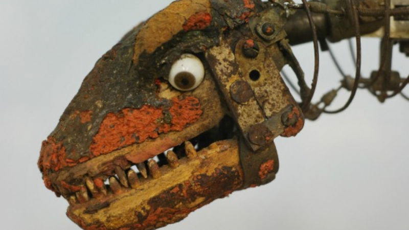File:Brontosaurus head model's close-up.jpg