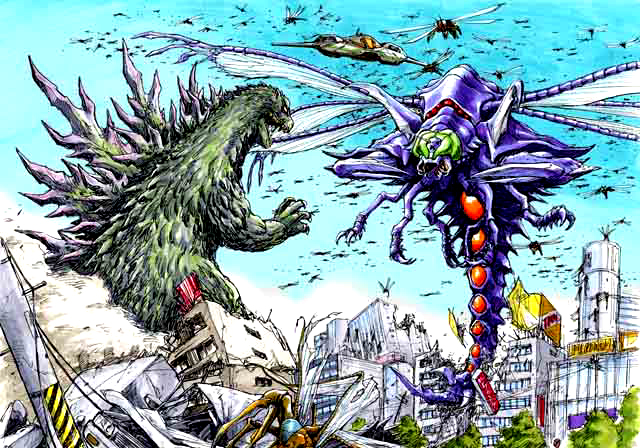 File:Concept Art - Godzilla vs. Megaguirus - Godzilla vs. Megaguirus 1.png
