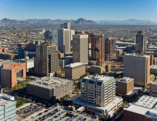 File:Downtown Phoenix Aerial Looking Northeast.jpg