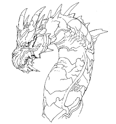 File:Concept Art - Godzilla Final Wars - Keizer Ghidorah Head Right.png