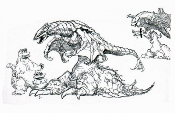 File:Concept Art - Godzilla vs. Destoroyah - Destoroyah 17.png