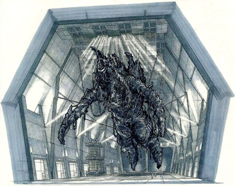 File:Concept Art - Godzilla Final Wars - Mummified Gigan 3.png