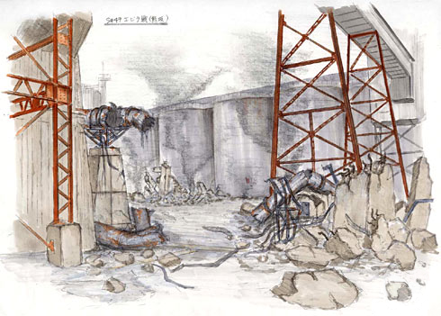 File:Concept Art - Godzilla Final Wars - Refinery.png